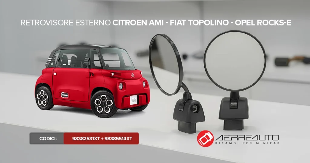 retrovisori minicar compatibili